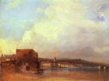 Lac de Lugano 1826 romantique paysage marin Richard Parkes Bonington Peinture à l'huile
